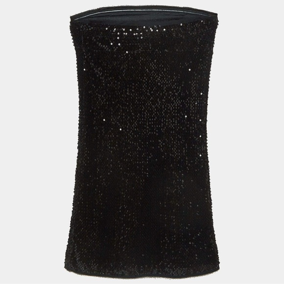 Zadig & Voltaire Raleg Tube Sequin Mini Dress Black - Picture 15 of 16